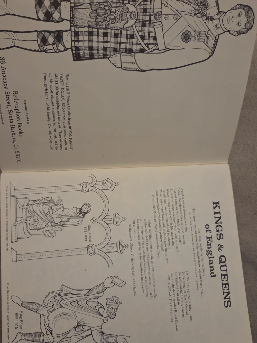 Kings & Queens of England Coloring Book